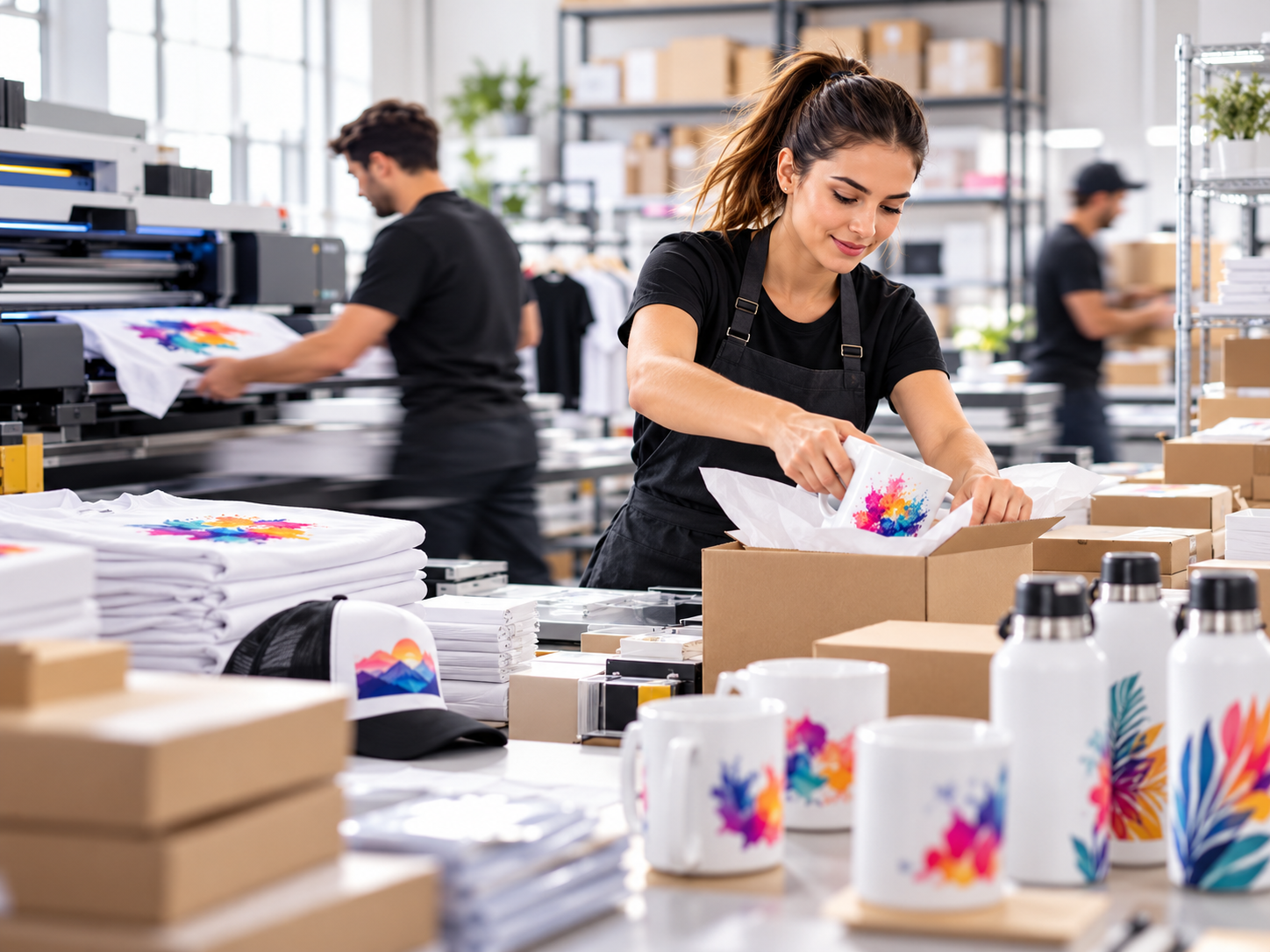 Equipo creativo de impresión y personalización